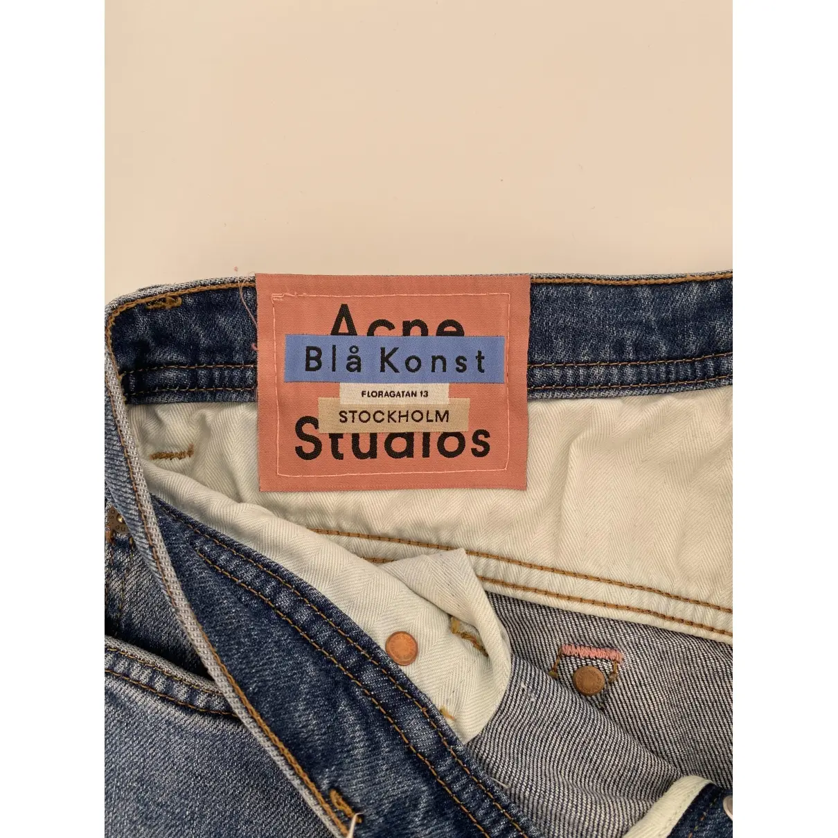 Buy Acne Studios Black Cotton - elasthane Jeans online