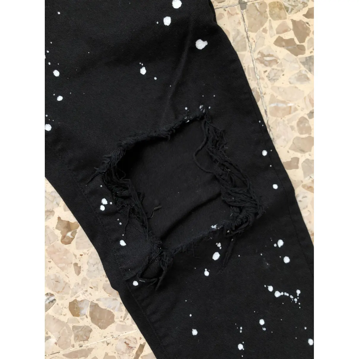 Black Cotton - elasthane Jeans Gaelle Paris