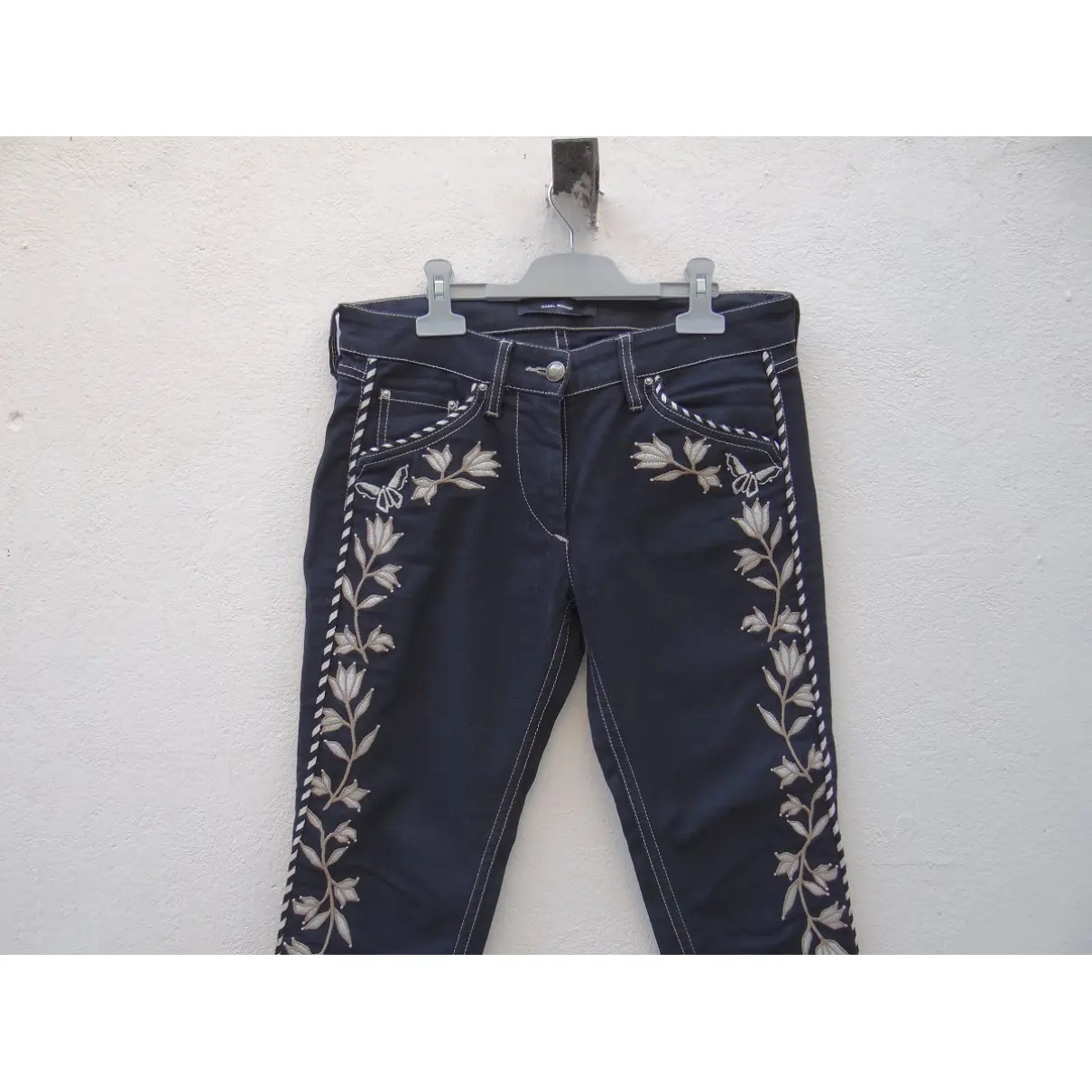 Buy Isabel Marant Black Cotton - elasthane Jeans online