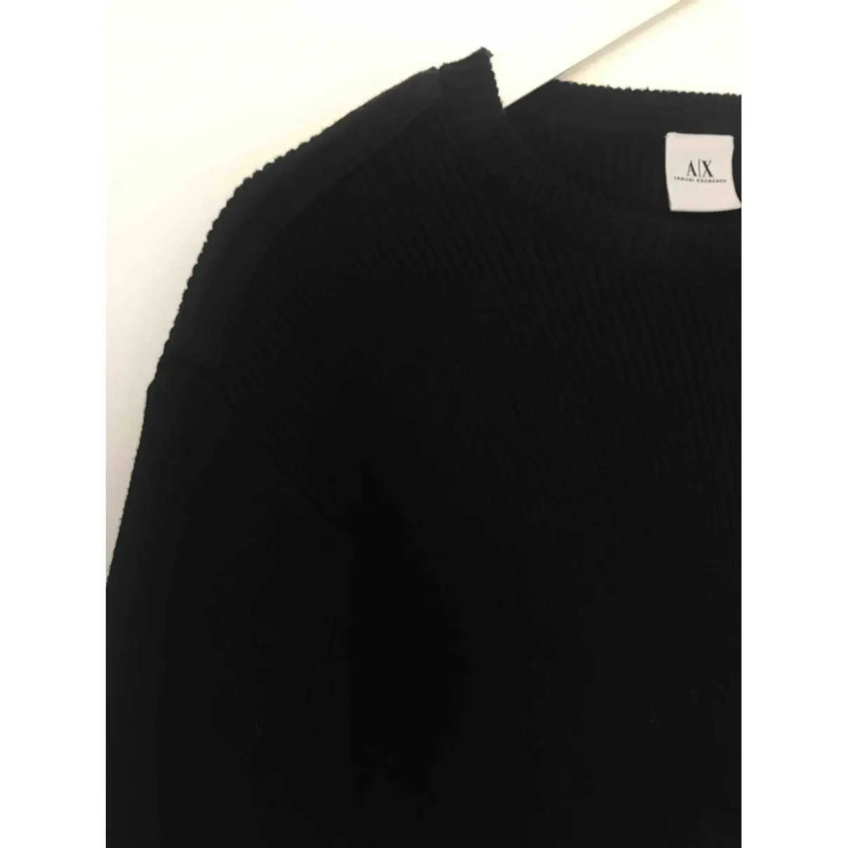 Black Cotton Knitwear & Sweatshirt Armani Exchange