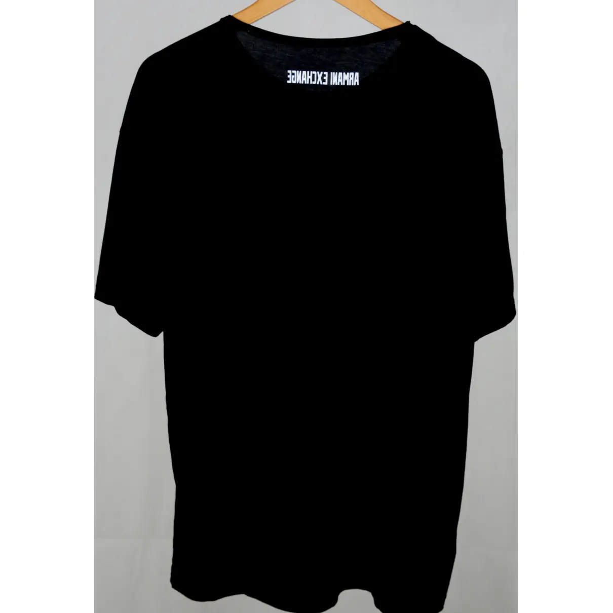 Buy Armani Exchange Black Cotton T-shirt online