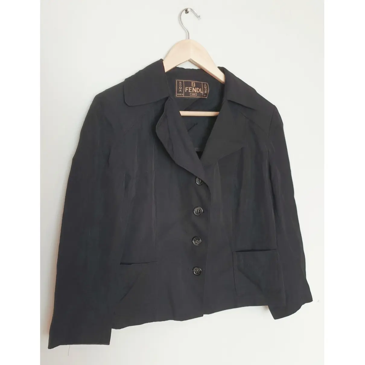 Buy Fendi Black Cotton Jacket online - Vintage