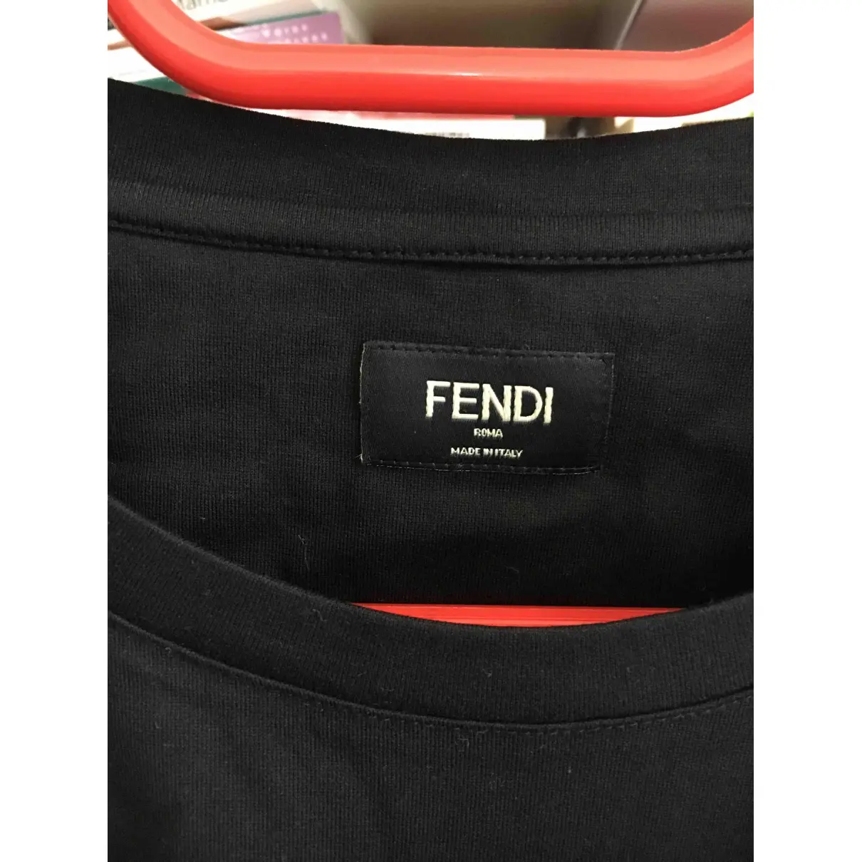 Buy Fendi Black Cotton T-shirt online