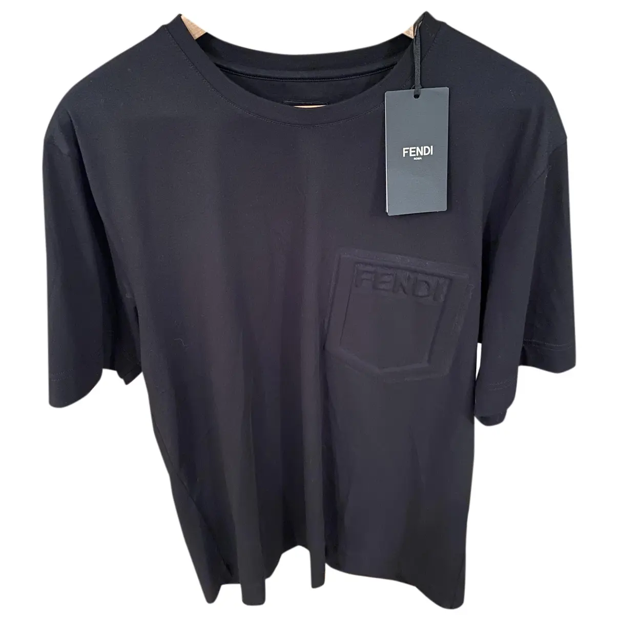 Black Cotton T-shirt Fendi