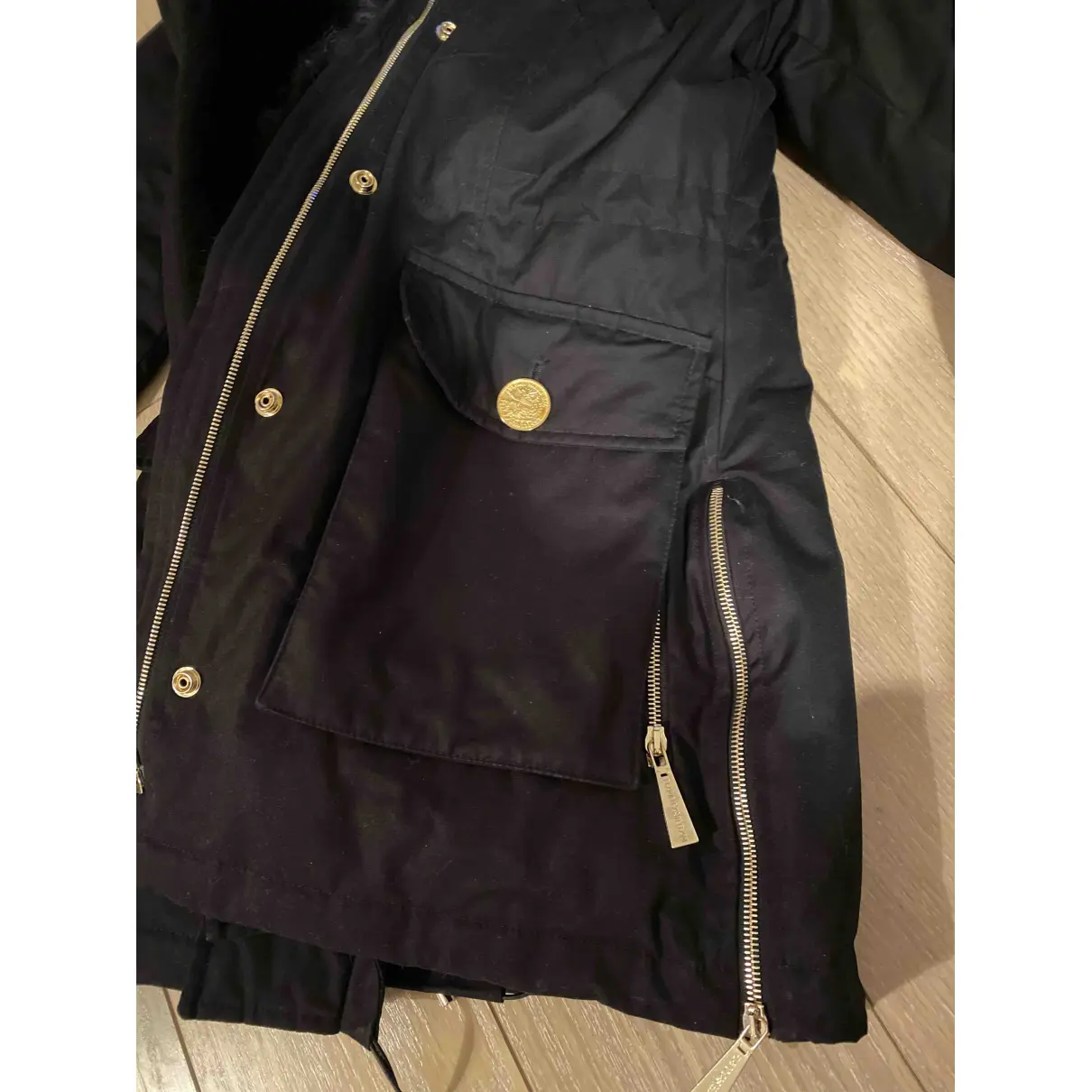 Black Cotton Jacket Flavio Castellani