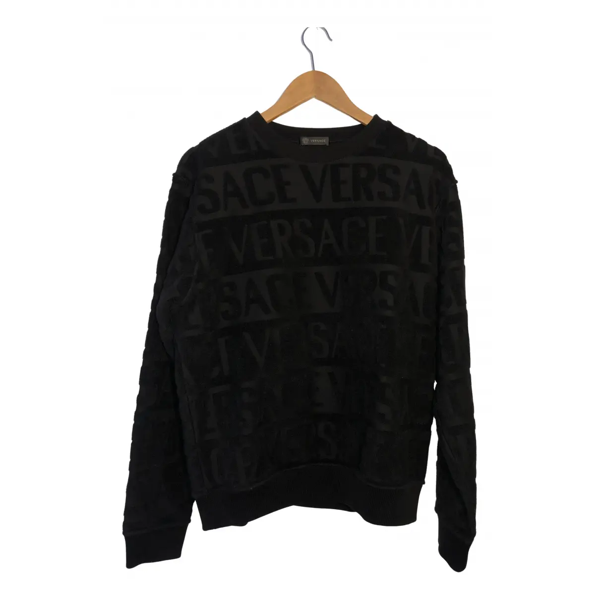Black Cotton Knitwear & Sweatshirt Gianni Versace