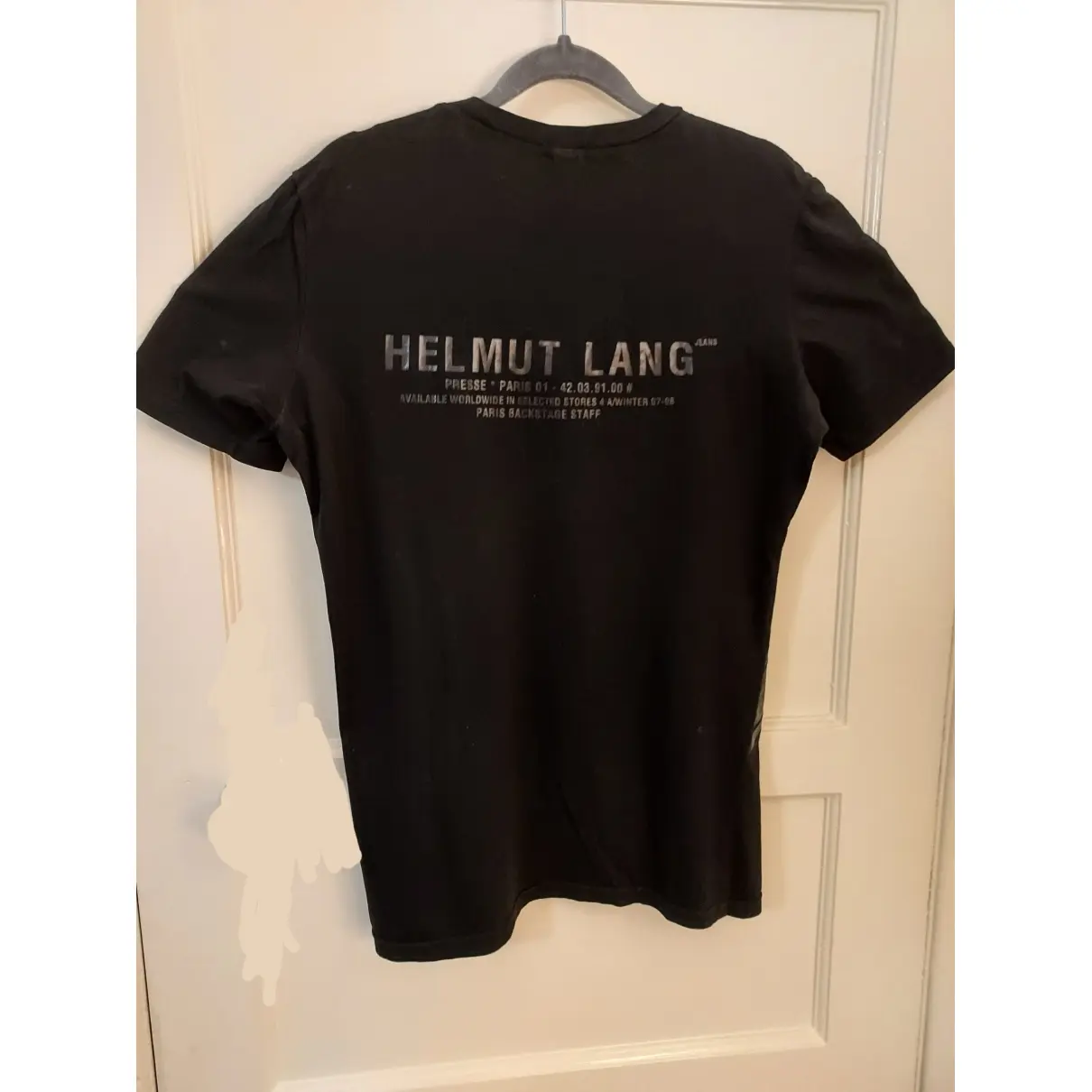 T-shirt Helmut Lang Black size M International in Cotton - 31370709