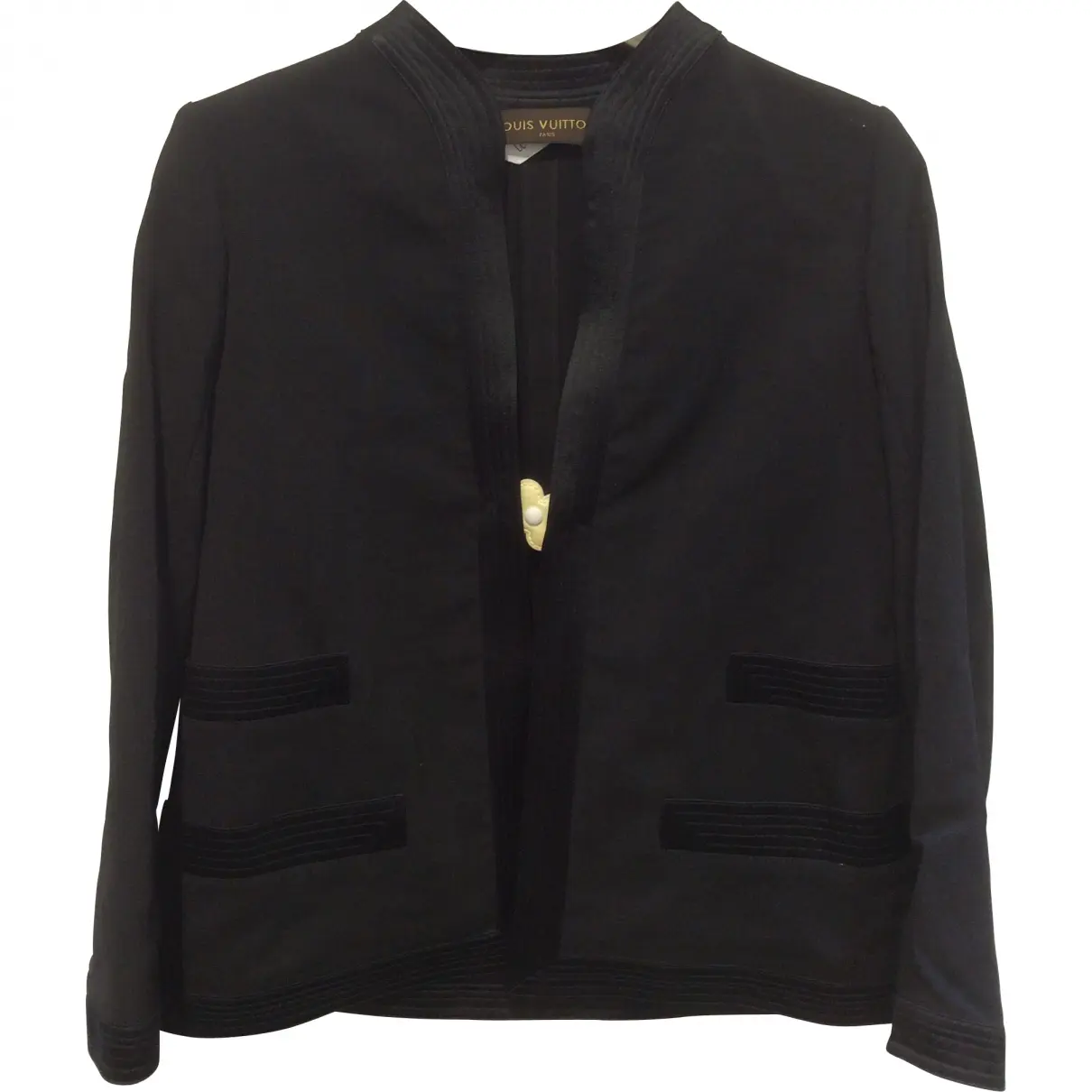 Black Cotton Jacket Louis Vuitton