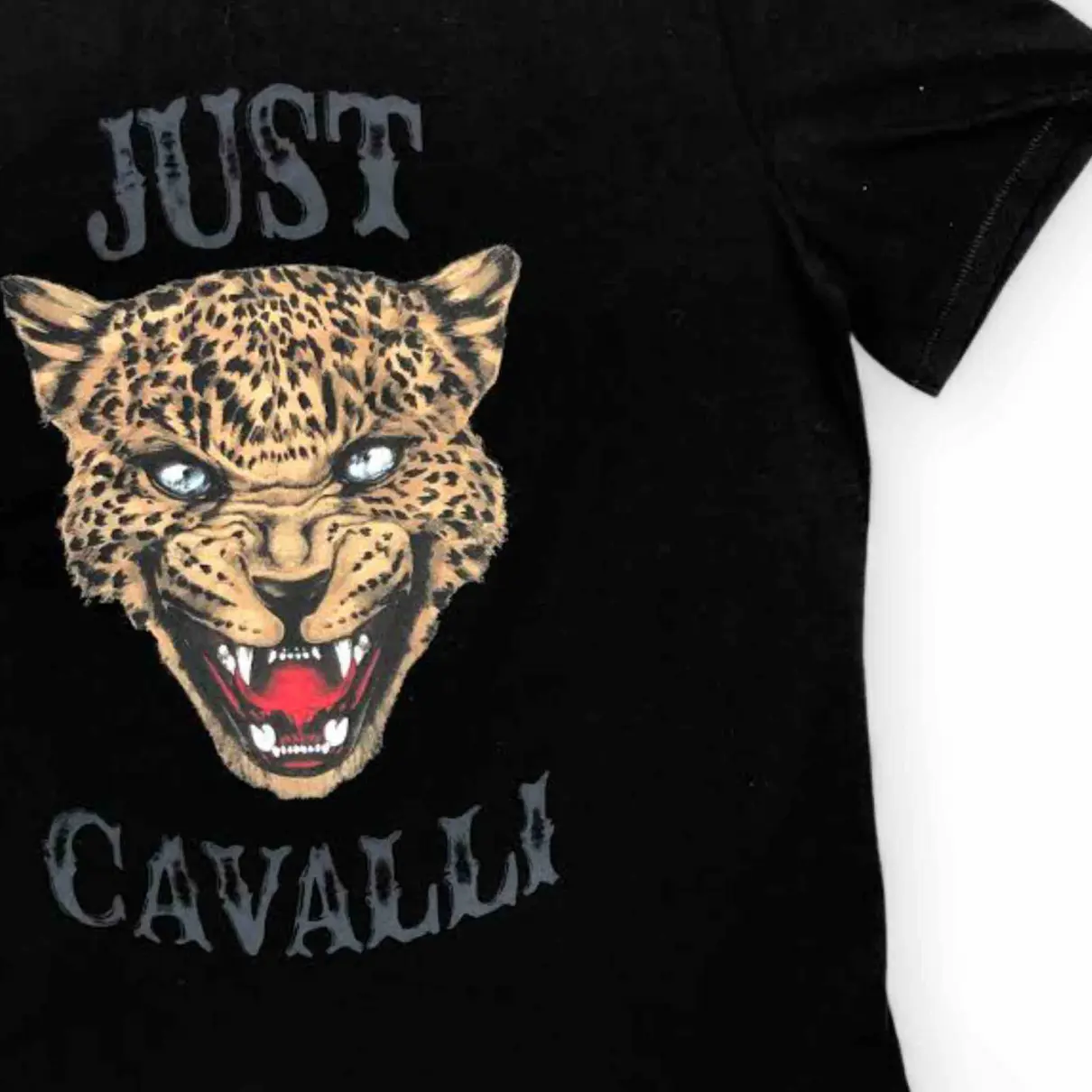Buy Just Cavalli Black Cotton T-shirt online