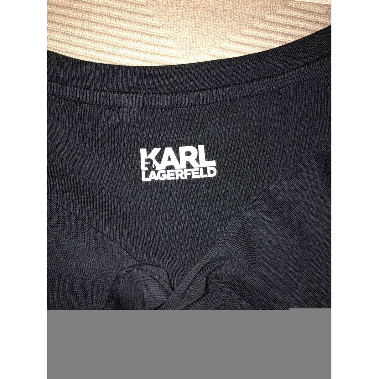 Black Cotton Top Karl Lagerfeld
