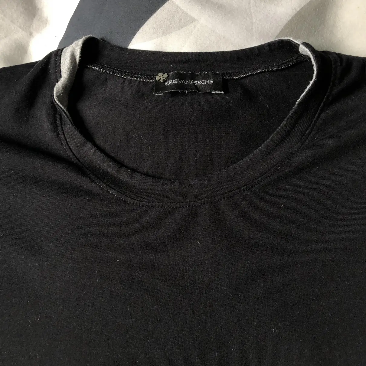 Black Cotton T-shirt Kris Van Assche