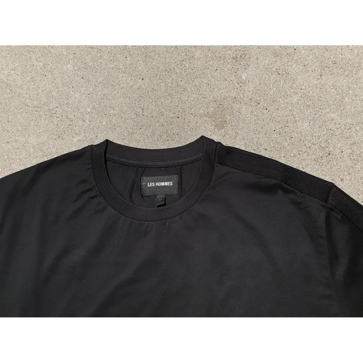 Buy Les Hommes Black Cotton T-shirt online
