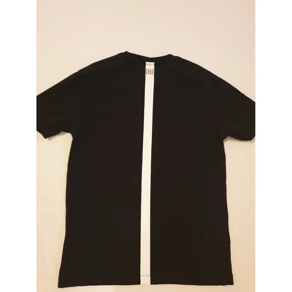 Les Hommes Black Cotton T-shirt for sale
