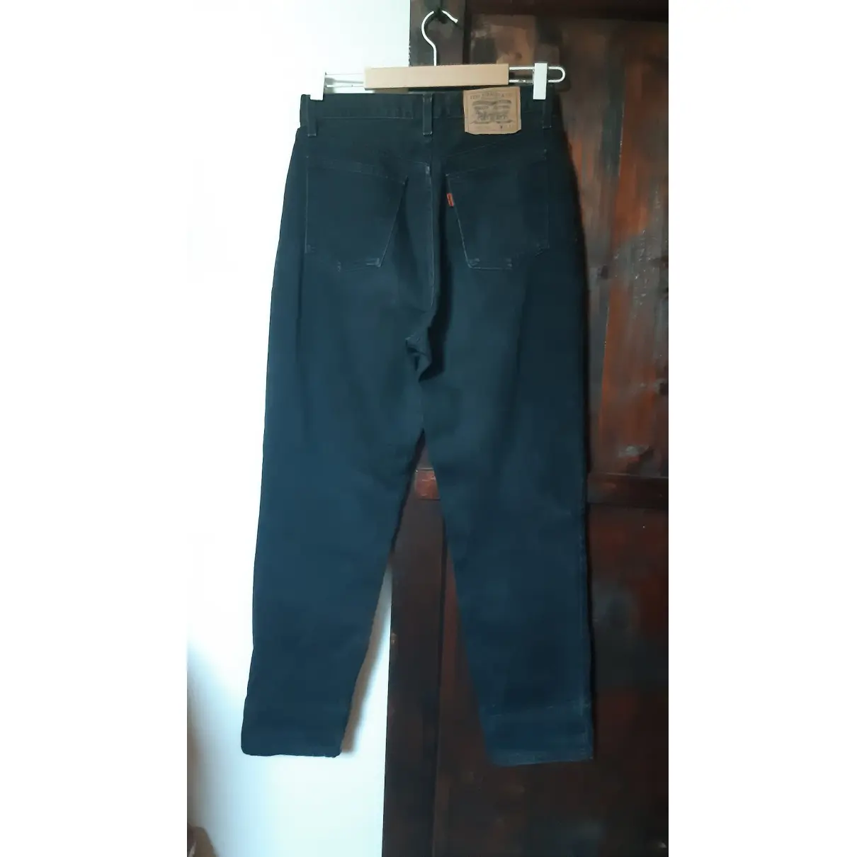 Buy Levi's Vintage Clothing Black Cotton Jeans online