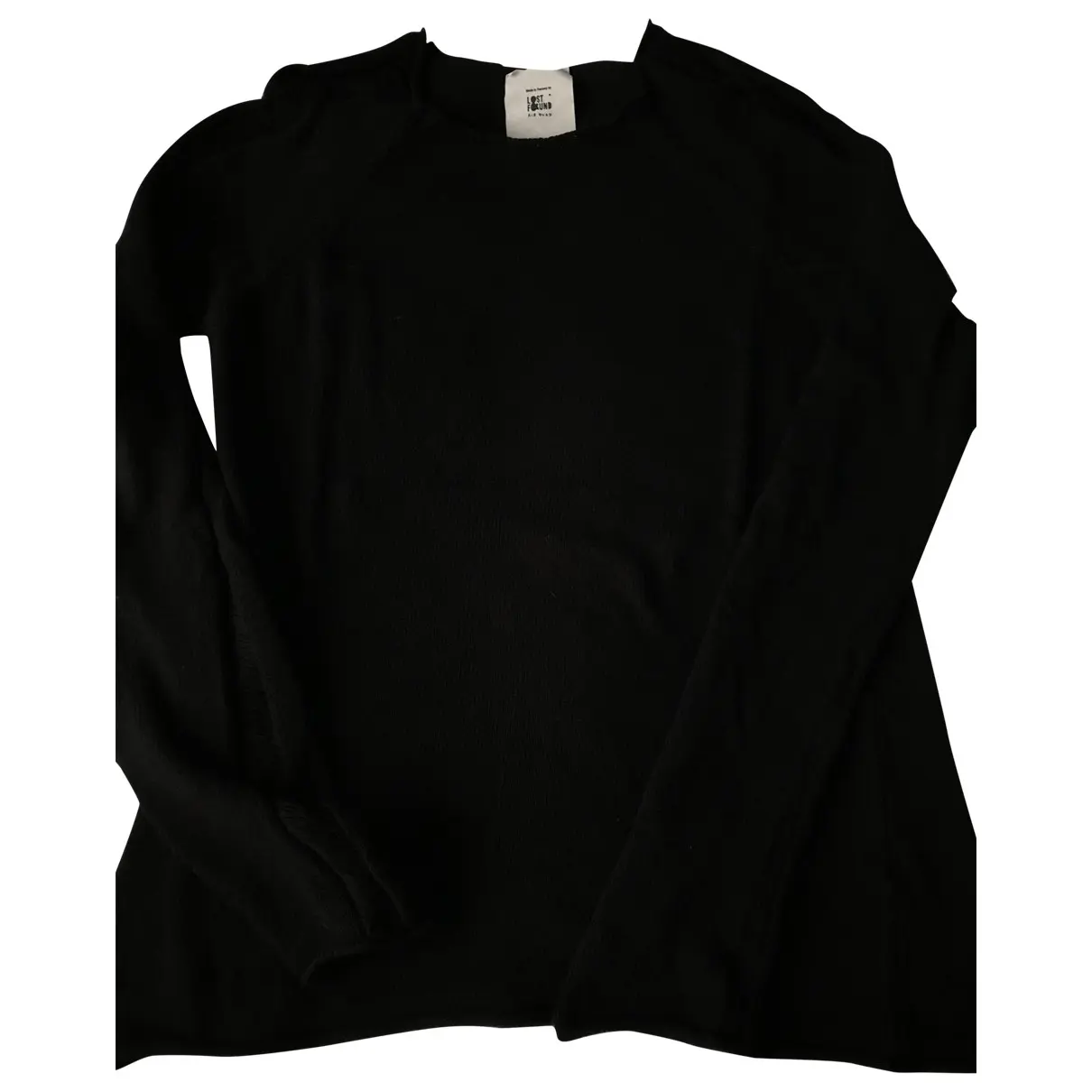 Black Cotton Knitwear & Sweatshirt LOST & FOUND RIA DUNN