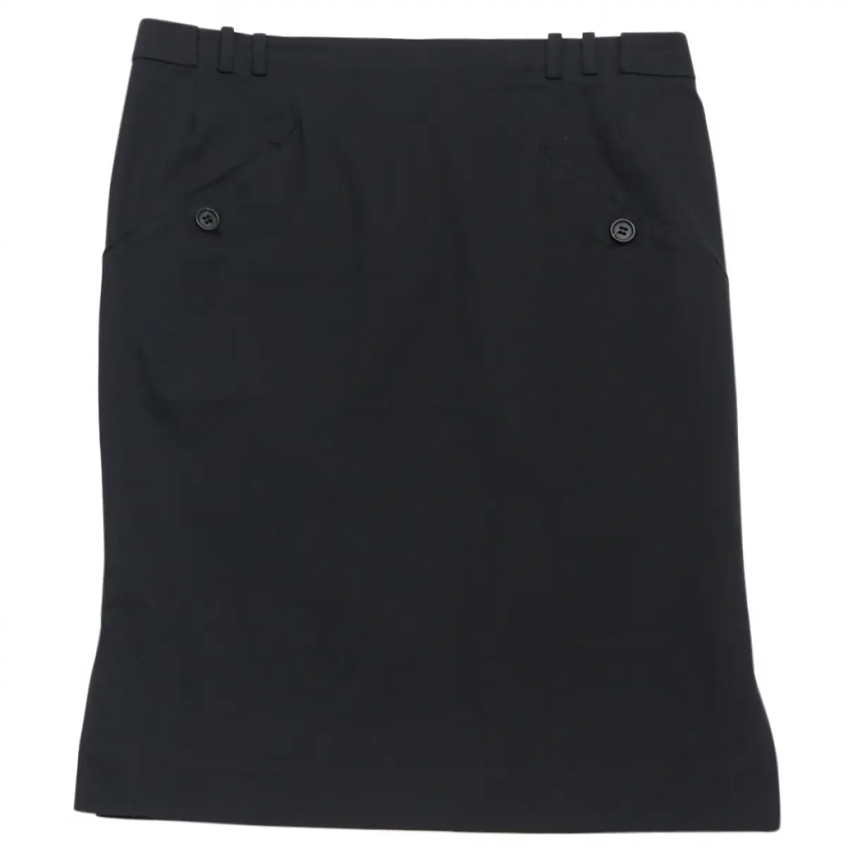 Black Cotton Skirt Miu Miu