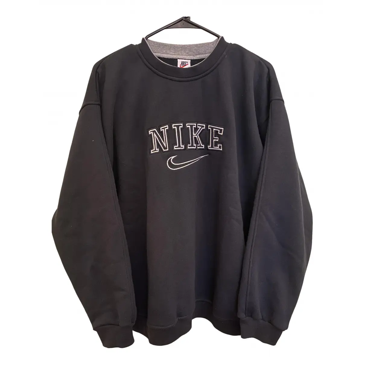 Black Cotton Knitwear & Sweatshirt Nike