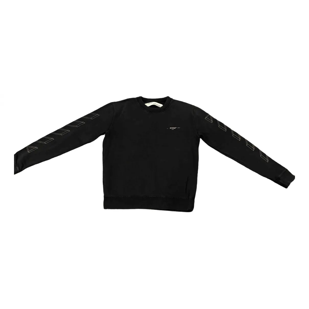 Black Cotton Knitwear & Sweatshirt Off-White