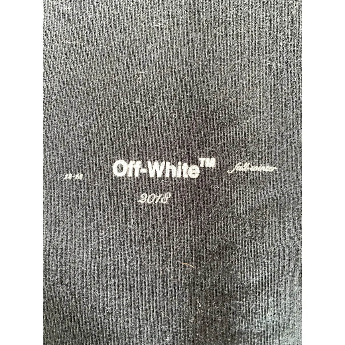 Black Cotton Knitwear & Sweatshirt Off-White