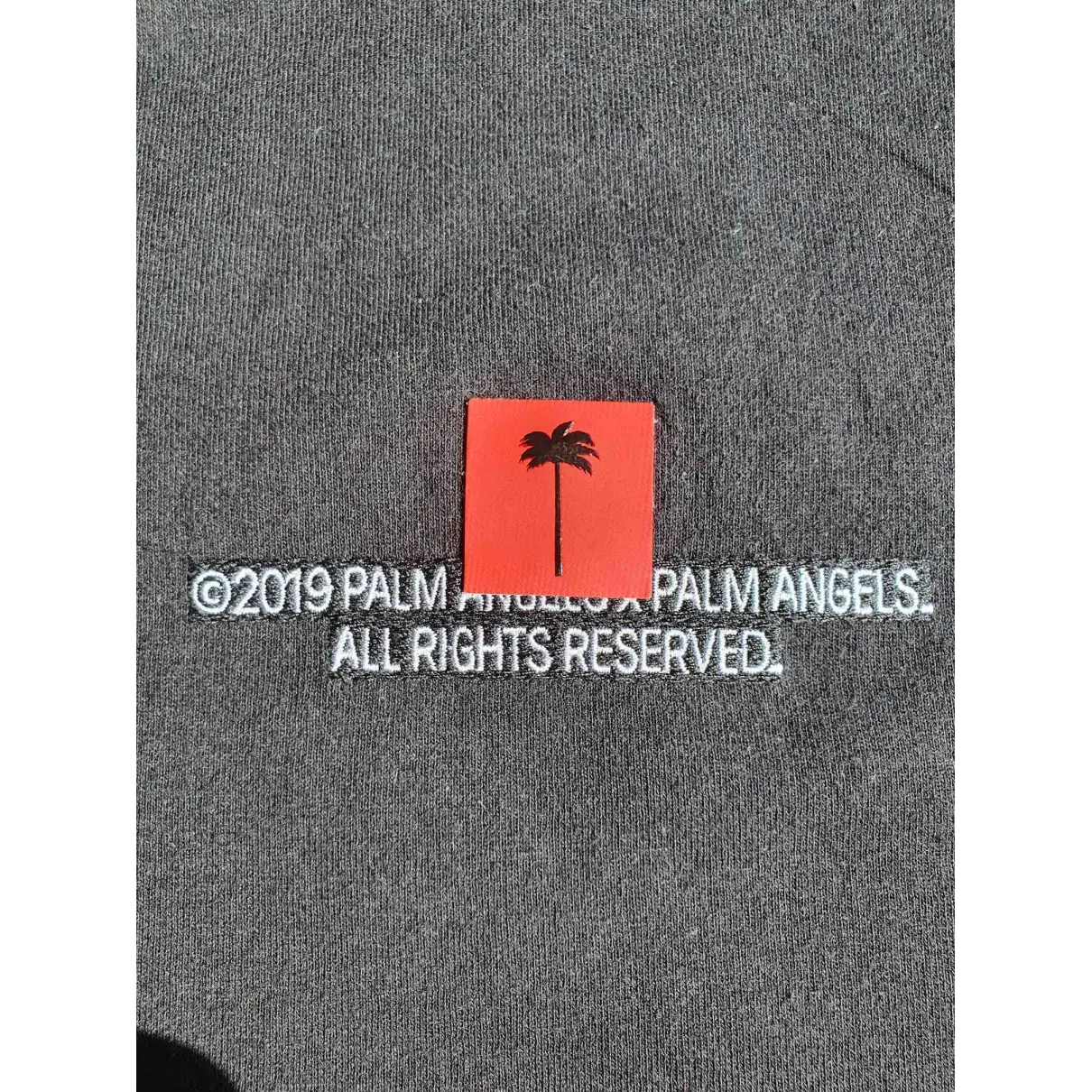 Black Cotton T-shirt Palm Angels