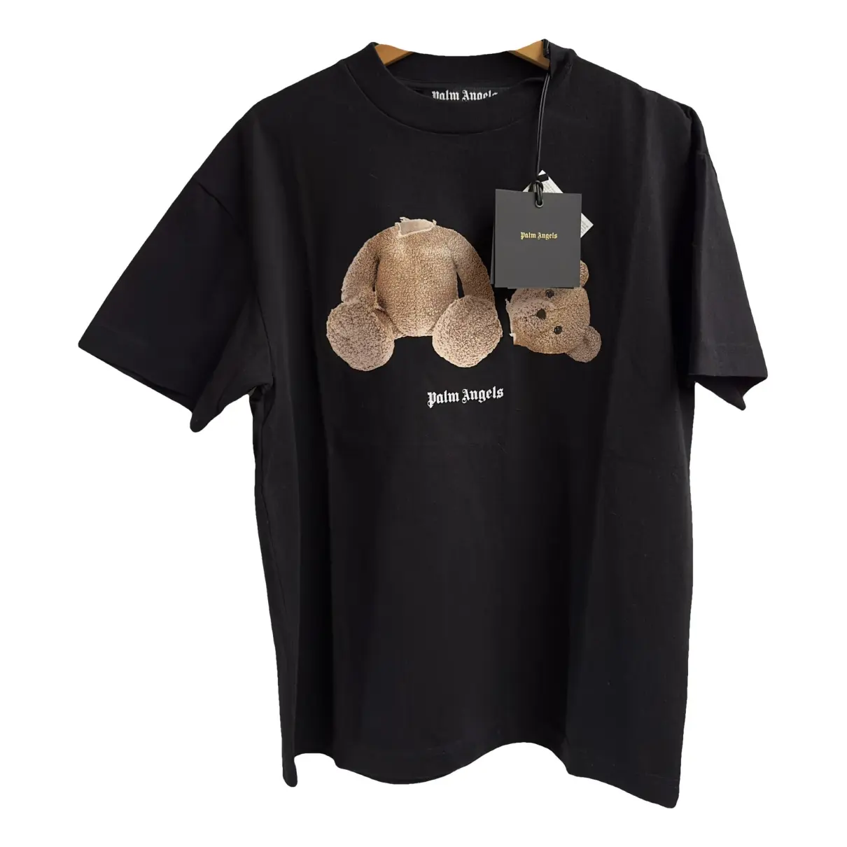 T-shirt Palm Angels Black size L International in Cotton - 38992053