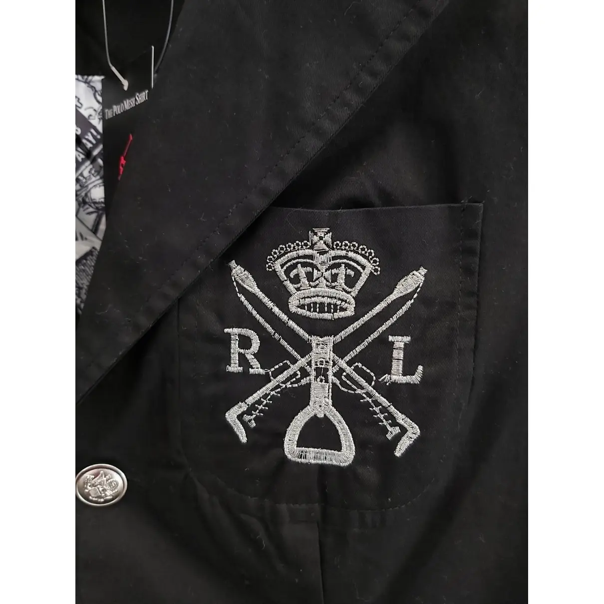 Black Cotton Jacket Polo Ralph Lauren