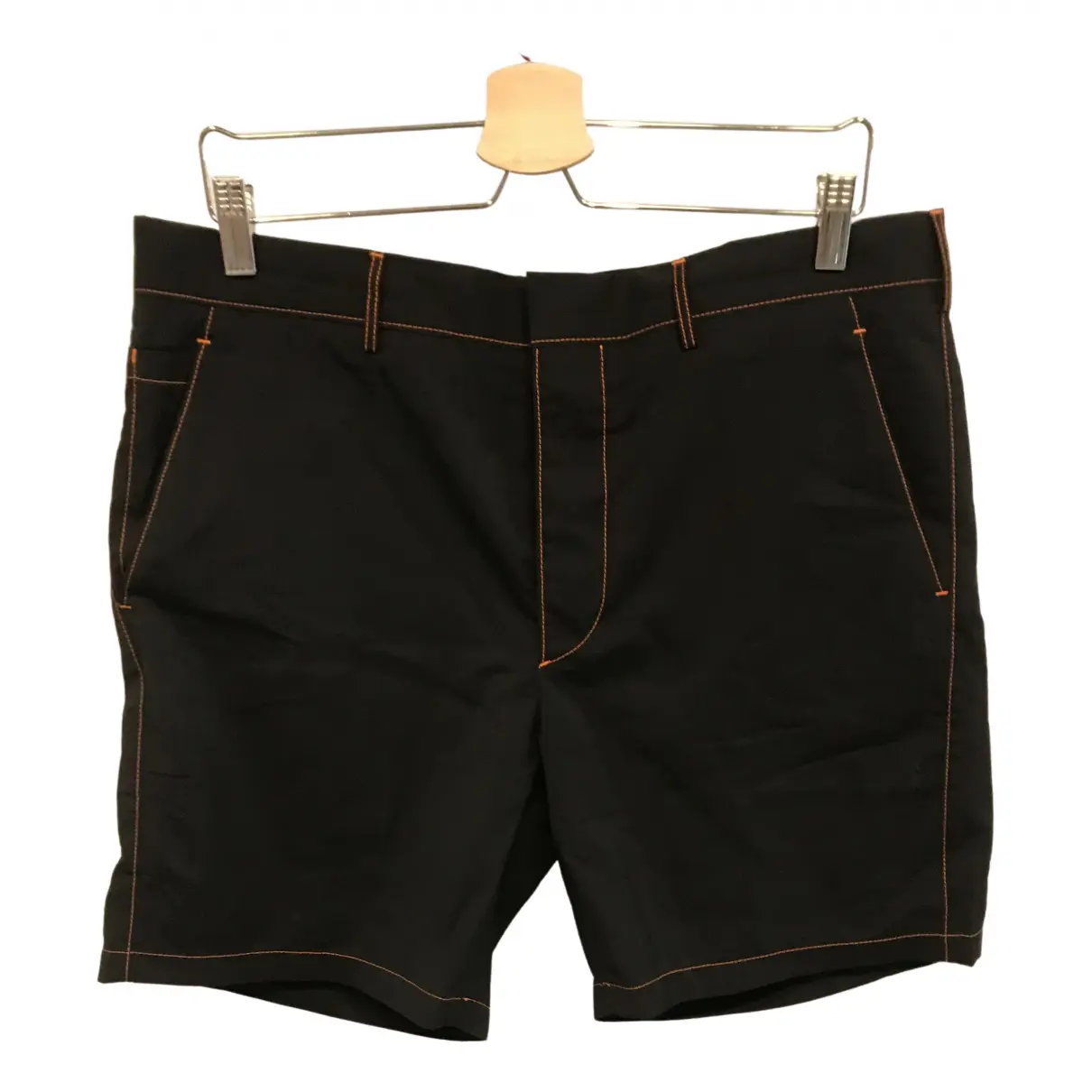 Black Cotton Shorts Prada