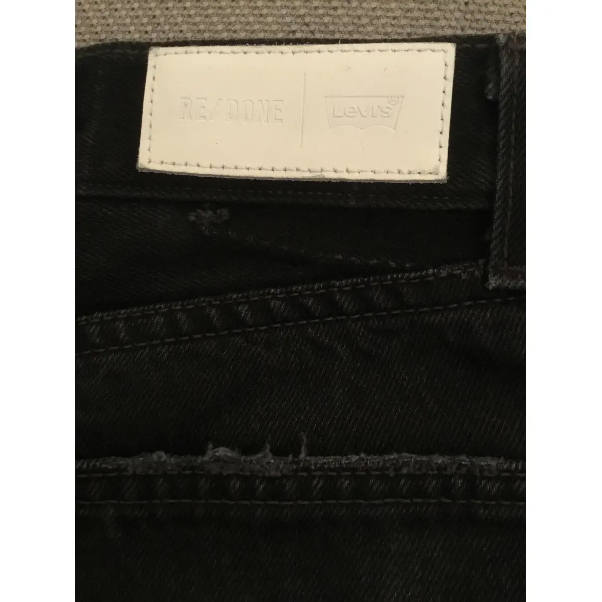Black Cotton Jeans Re/Done x Levi's