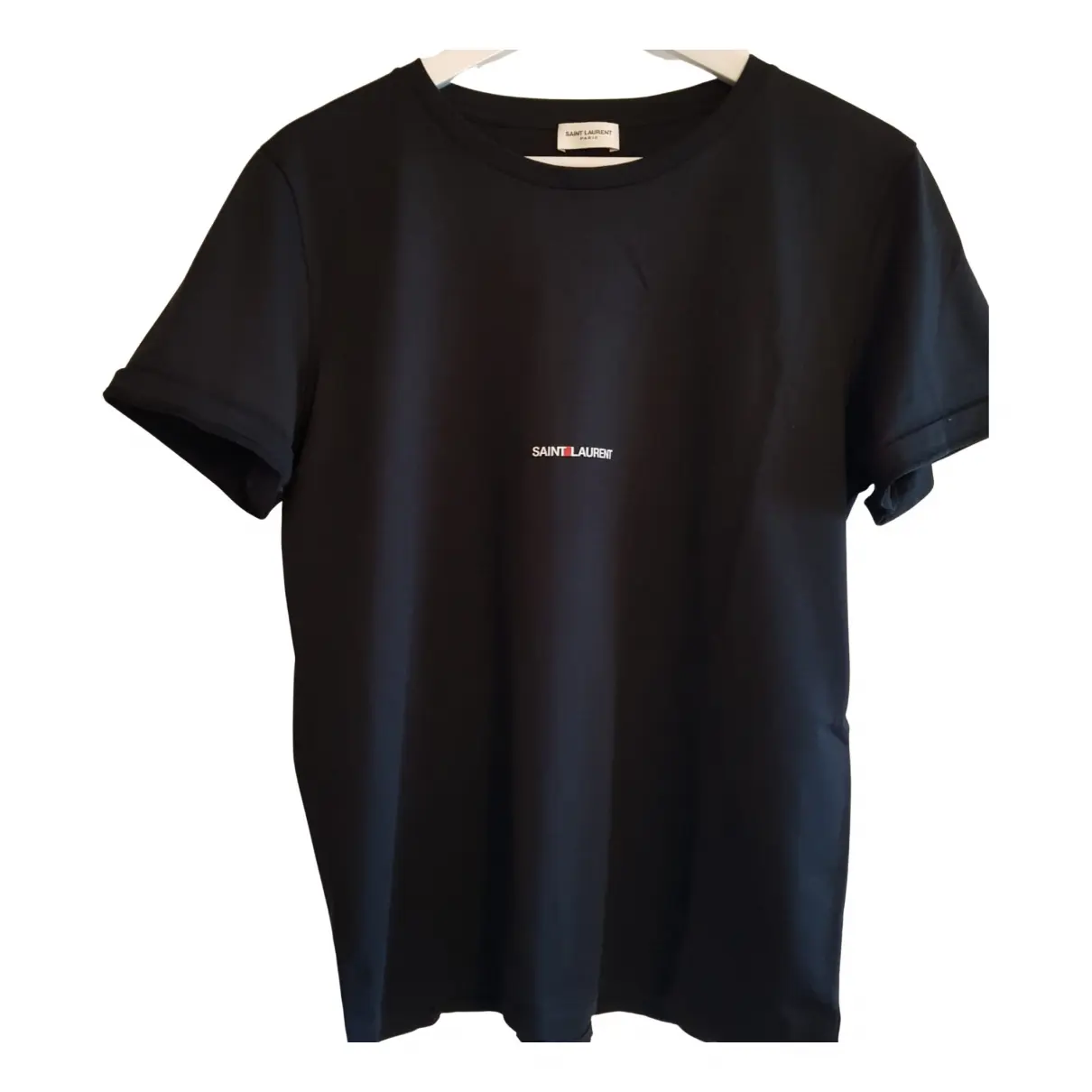 Black Cotton T-shirt Saint Laurent