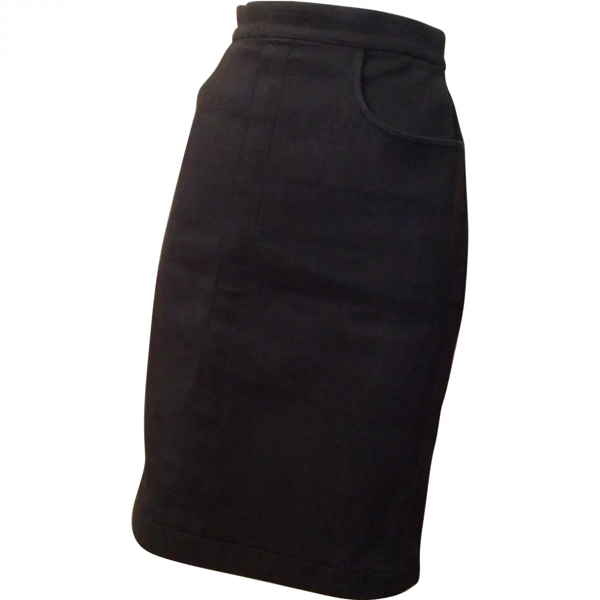 Black Cotton Skirt Chanel