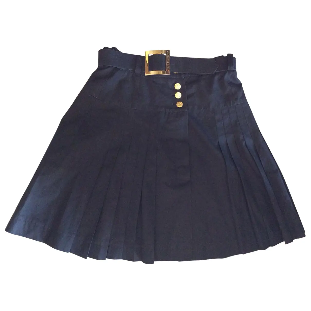 Black Cotton Skirt Chanel - Vintage