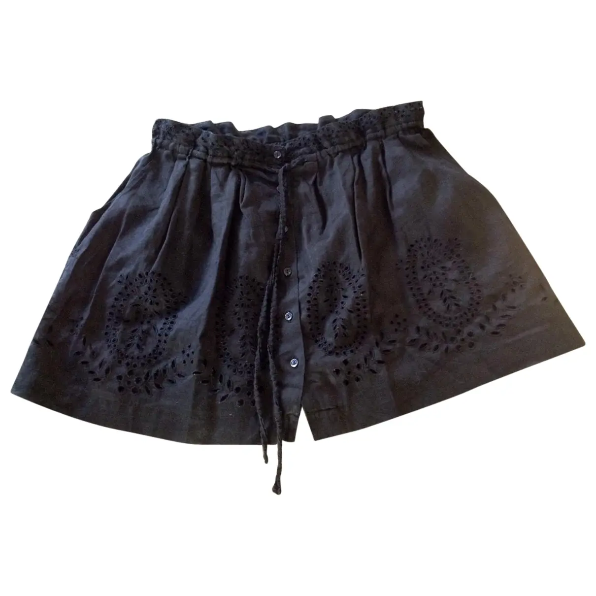 Black Cotton Skirt Sandro