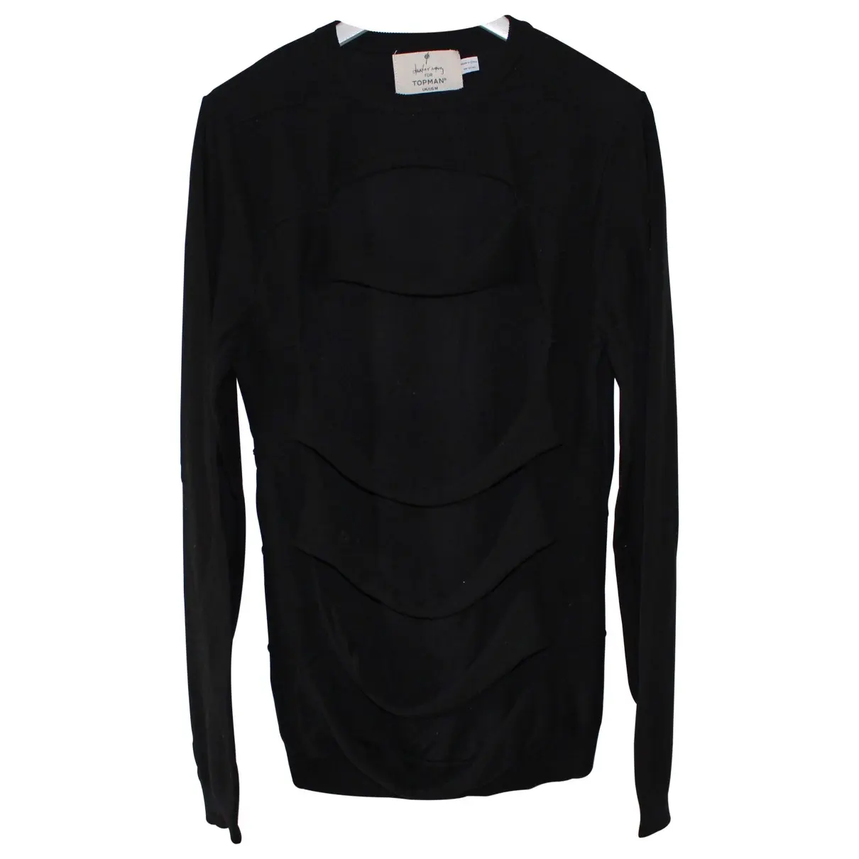 Black Cotton Knitwear & Sweatshirt Topman