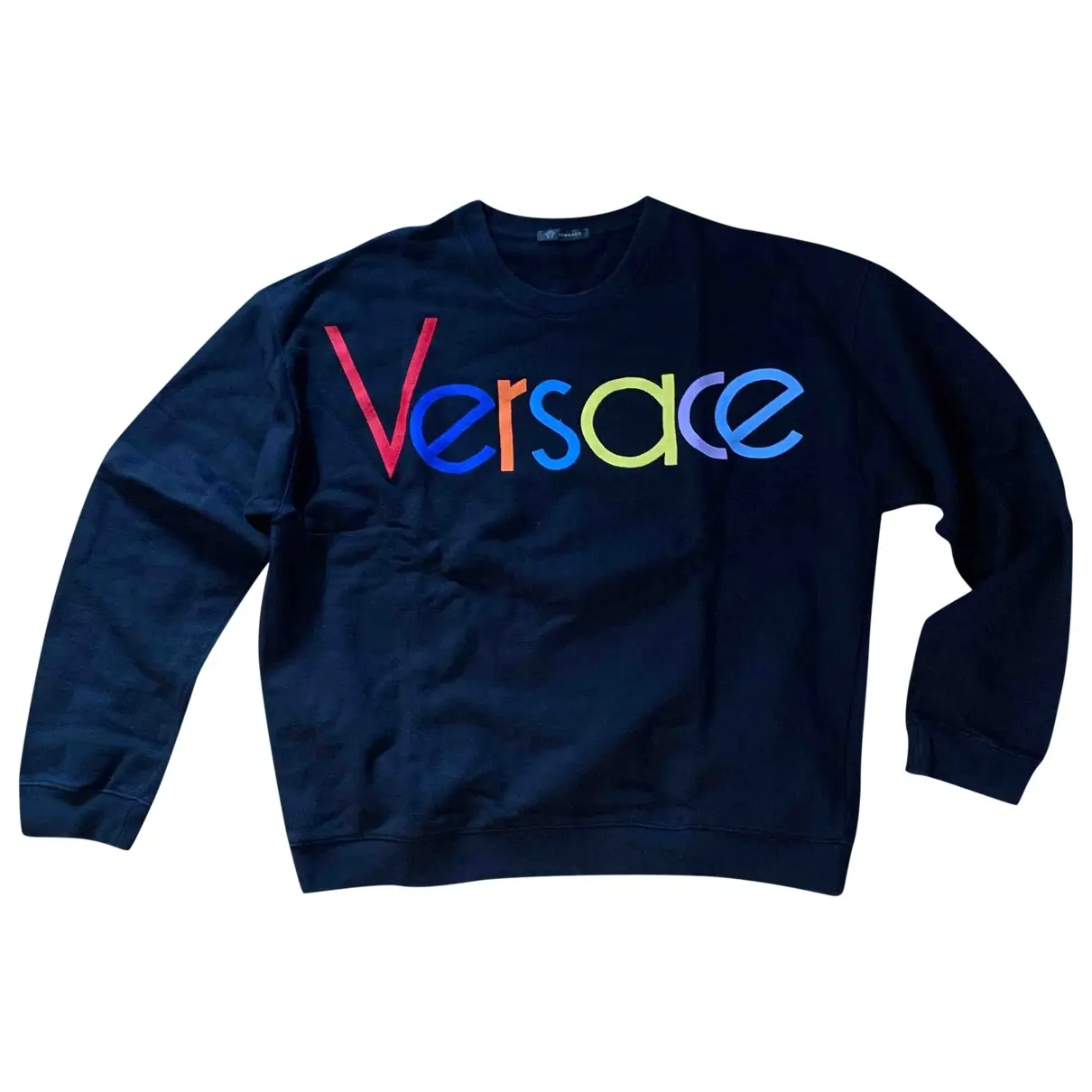 Black Cotton Knitwear & Sweatshirt Versace