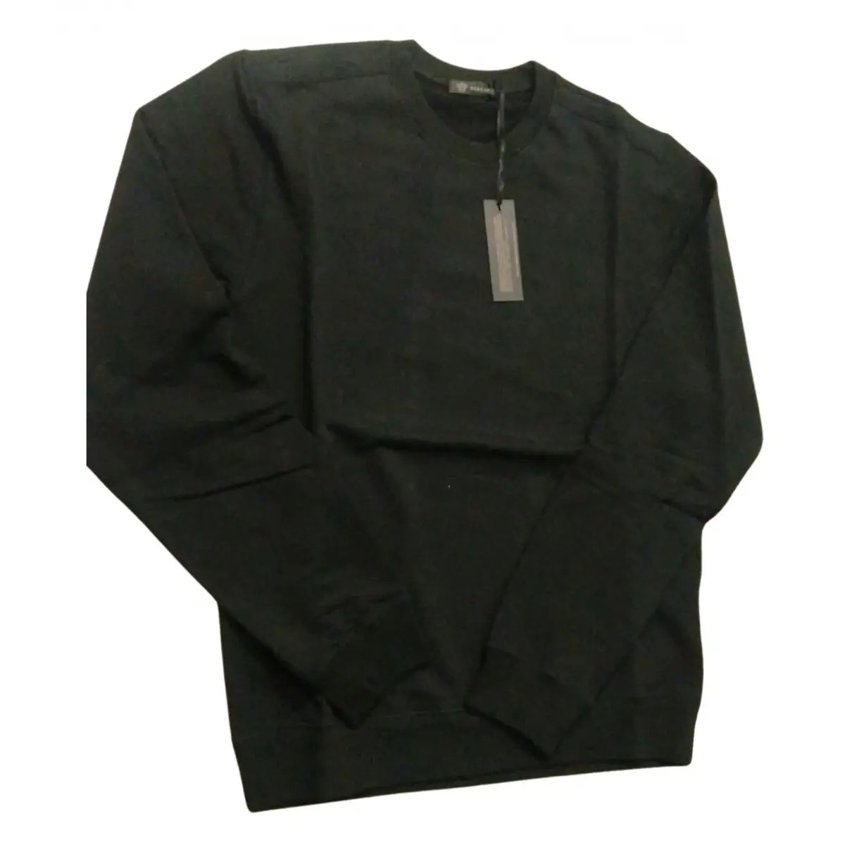 Black Cotton Knitwear & Sweatshirt Versace