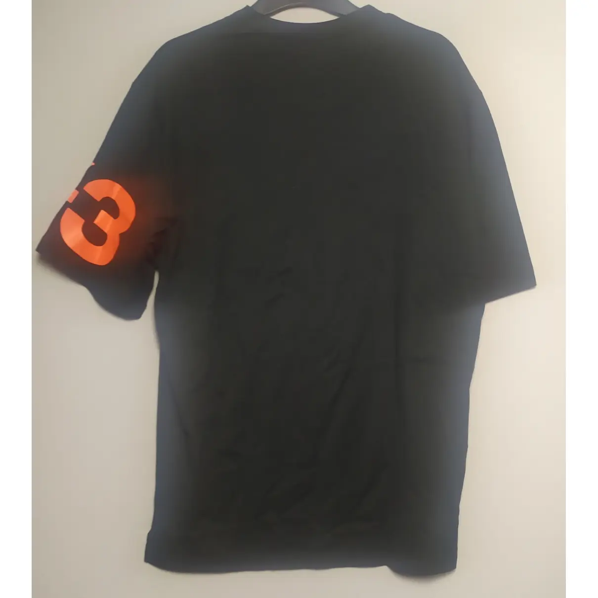 Buy Y-3 Black Cotton T-shirt online