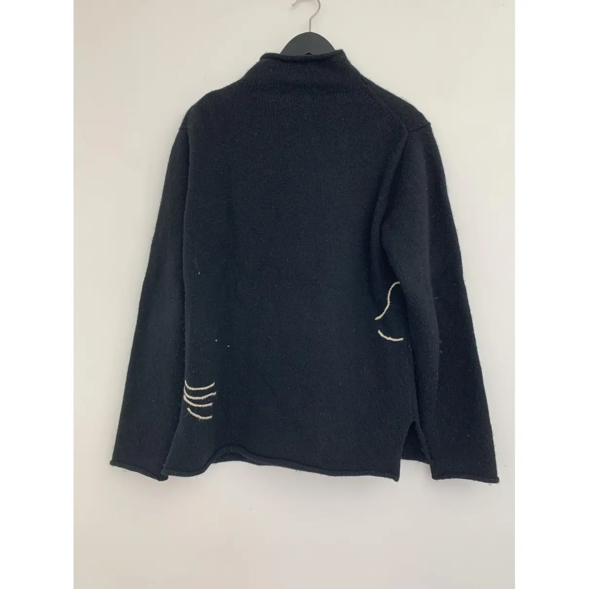Yohji Yamamoto Black Cotton Knitwear & Sweatshirt for sale - Vintage