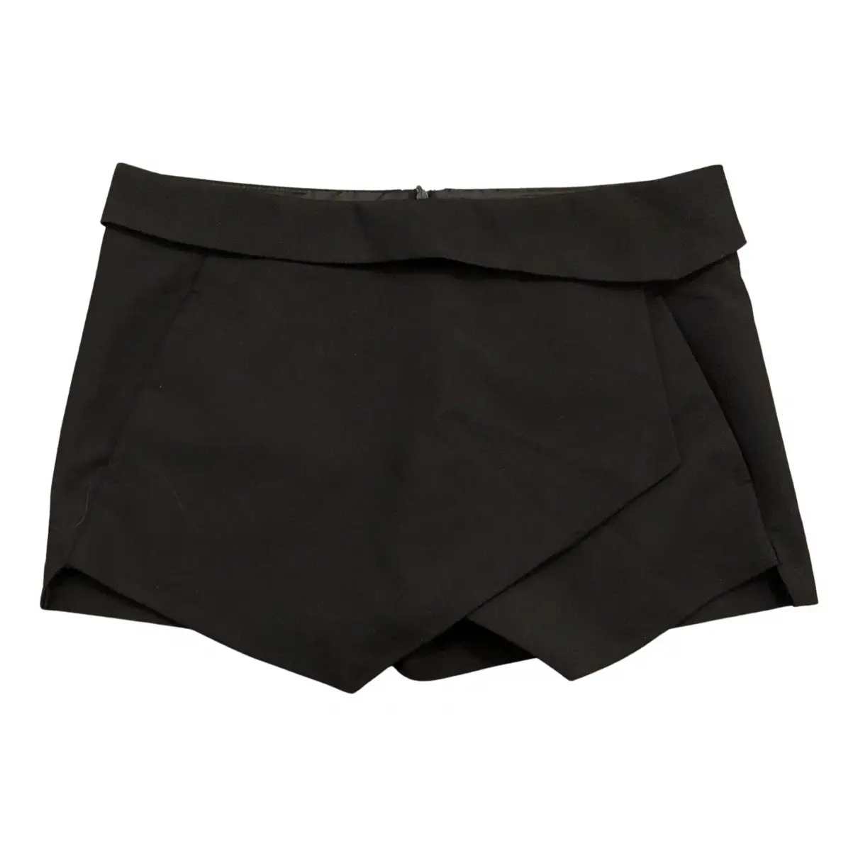 Black Cotton Shorts Zara