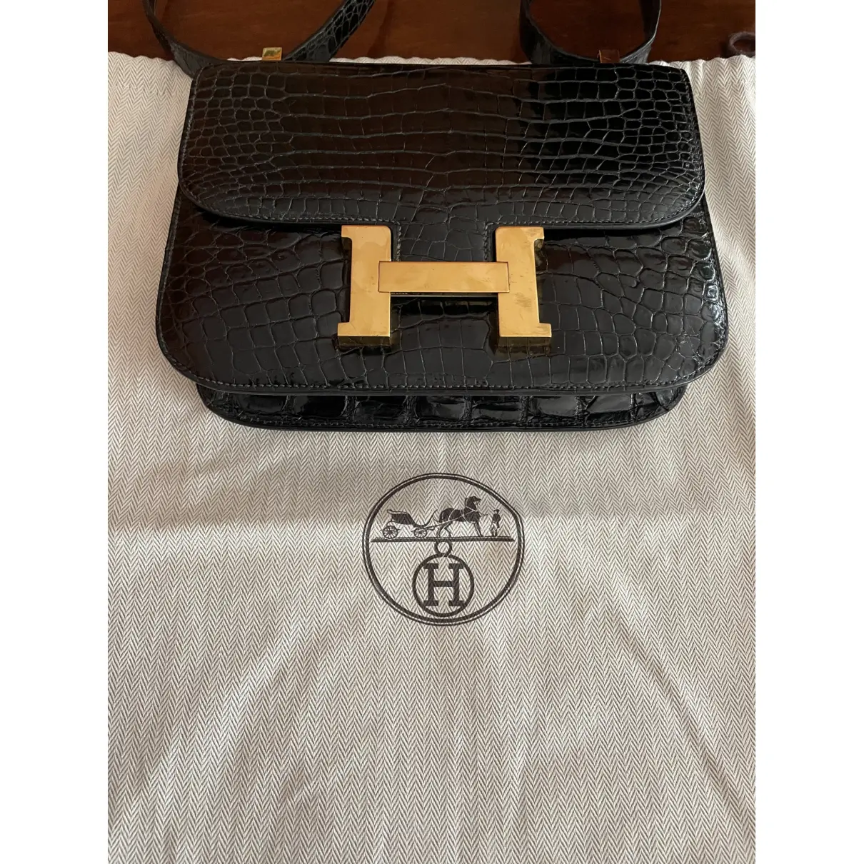 Constance crocodile handbag Hermès - Vintage