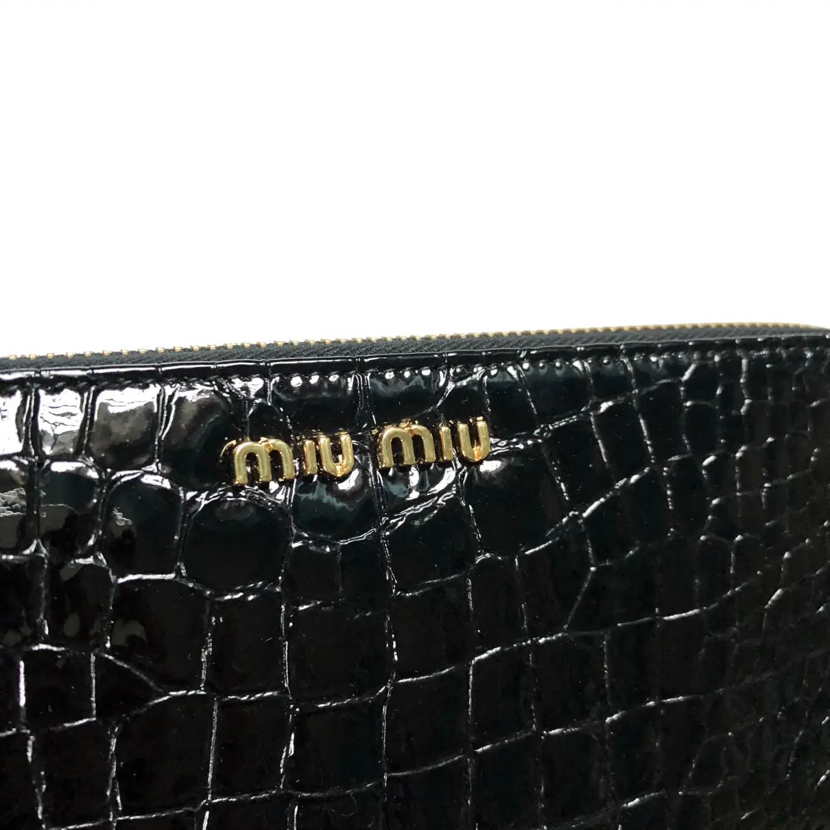 Crocodile wallet Miu Miu