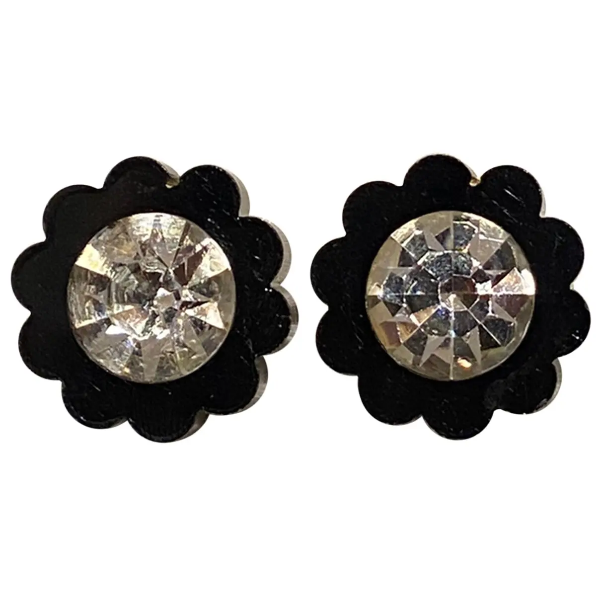 Camélia crystal earrings Chanel - Vintage