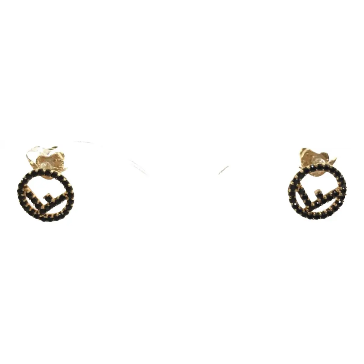 F is Fendi crystal earrings Fendi