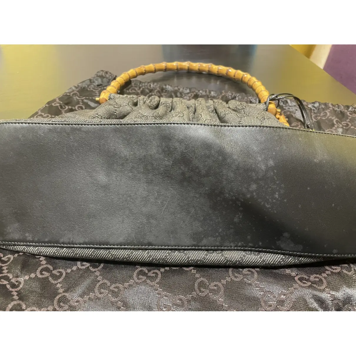Bamboo Frame Satchel handbag Gucci