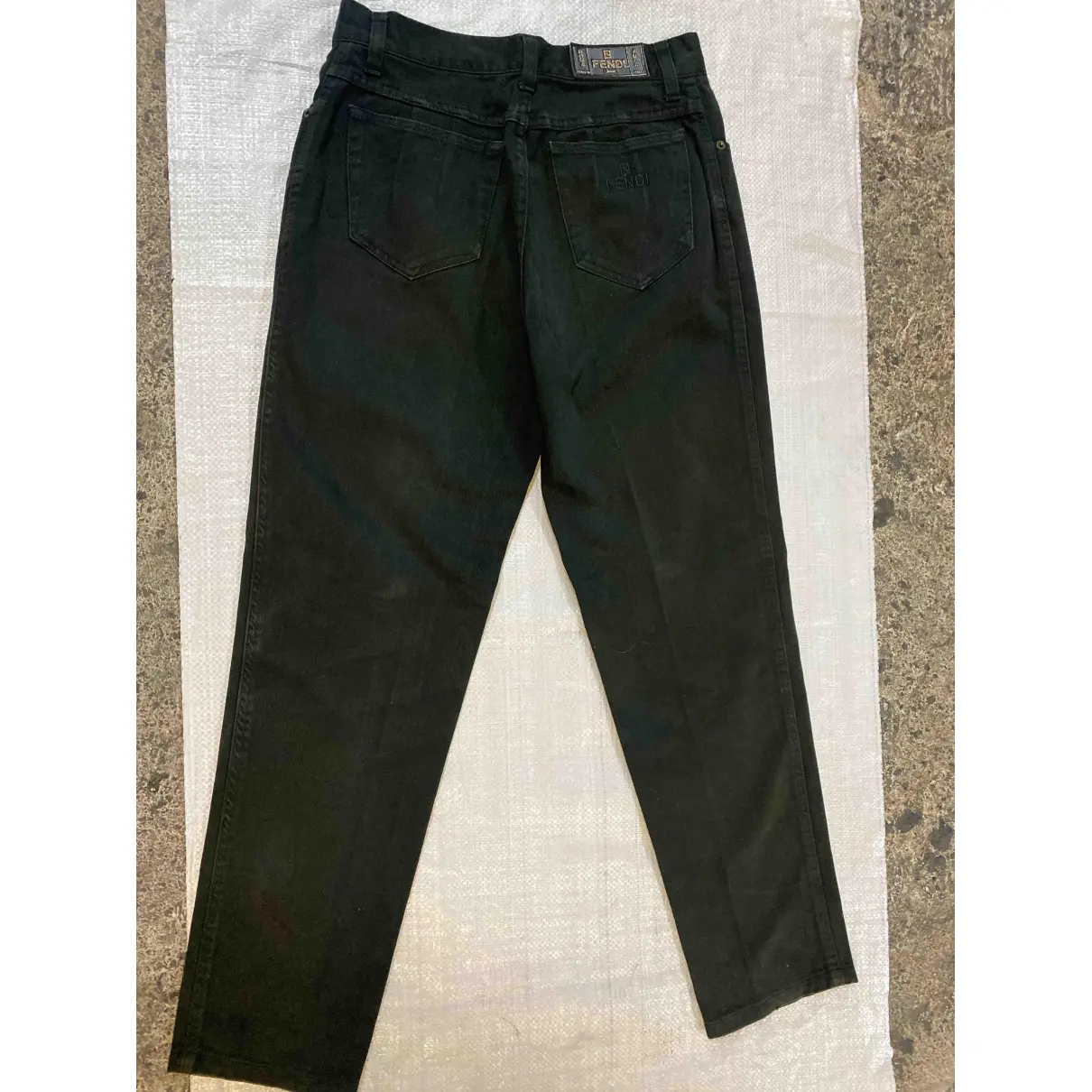 Buy Fendi Black Denim - Jeans Jeans online - Vintage