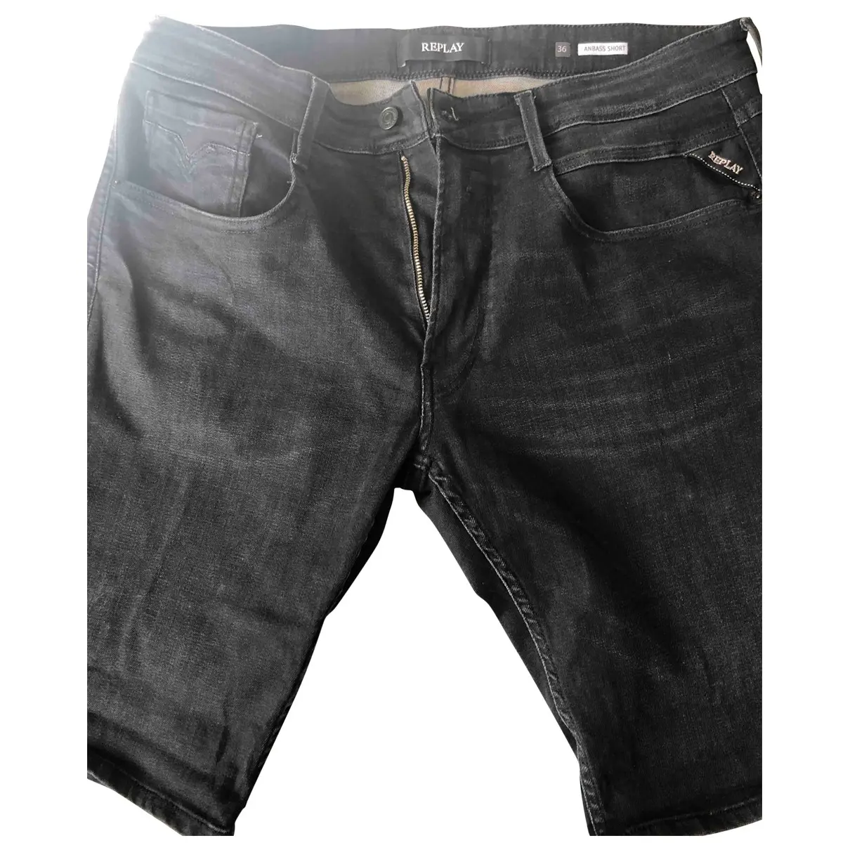 Black Denim - Jeans Shorts Replay