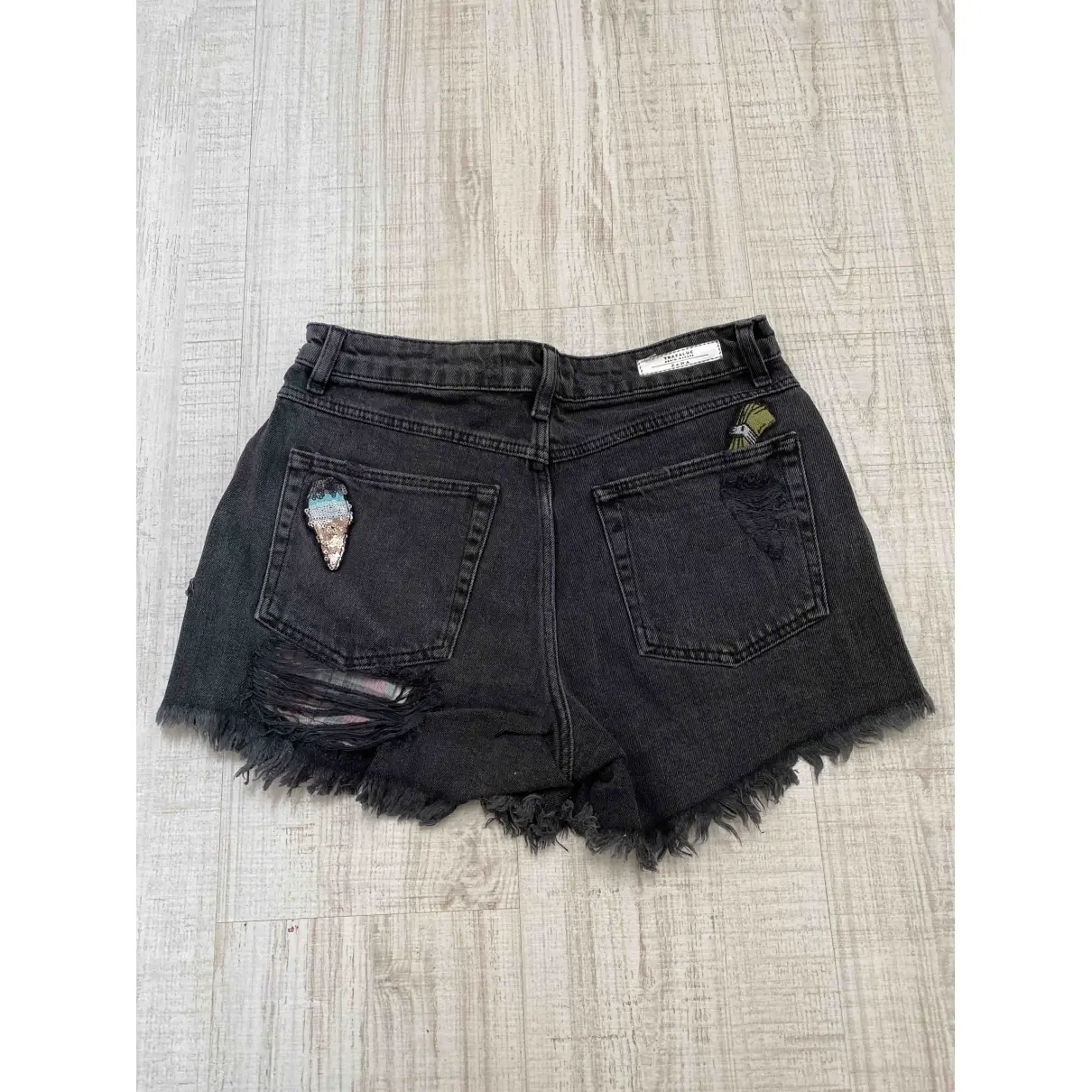 Zara Black Denim - Jeans Shorts for sale