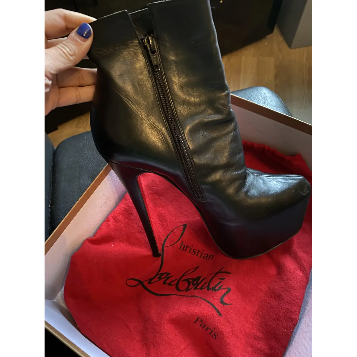 Exotic leathers ankle boots Christian Louboutin