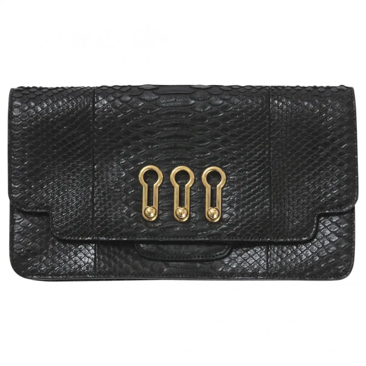 Black Exotic leathers Clutch bag Sonia Rykiel