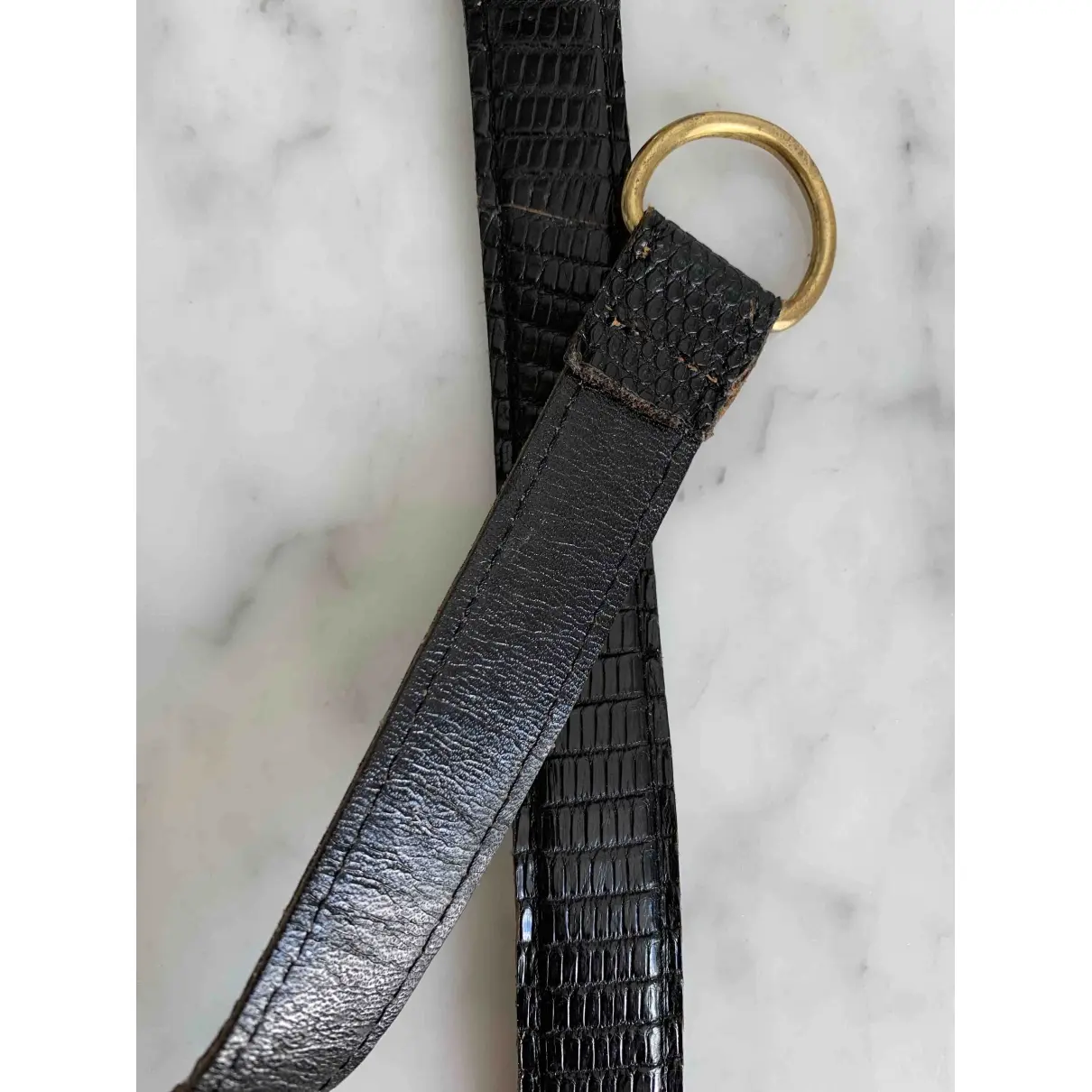 Exotic leathers belt Yves Saint Laurent - Vintage
