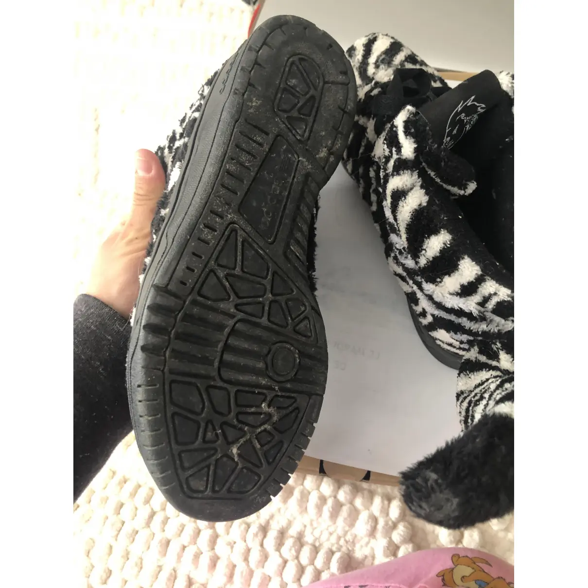 Faux fur trainers Adidas